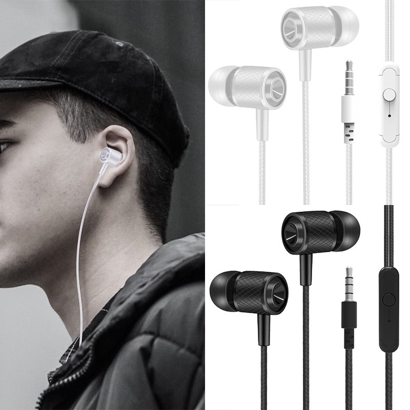 Tai nghe thể thao nhét tai có dây jack 3.5mm chống ồn