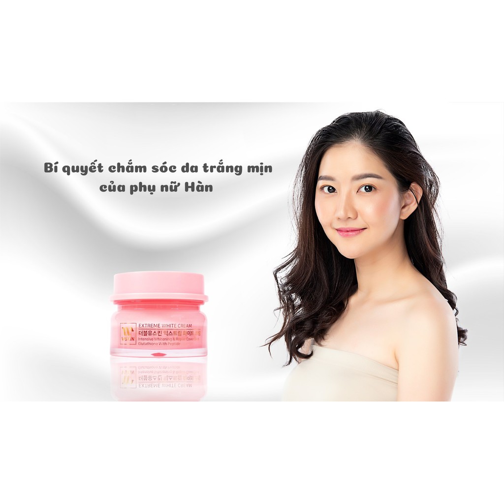 Kem Đêm Dưỡng Da Giảm Nám, Săn Chắc Da, Tái Tạo & Trắng Da Ban Đêm Wskin Extreme White Cream 50g