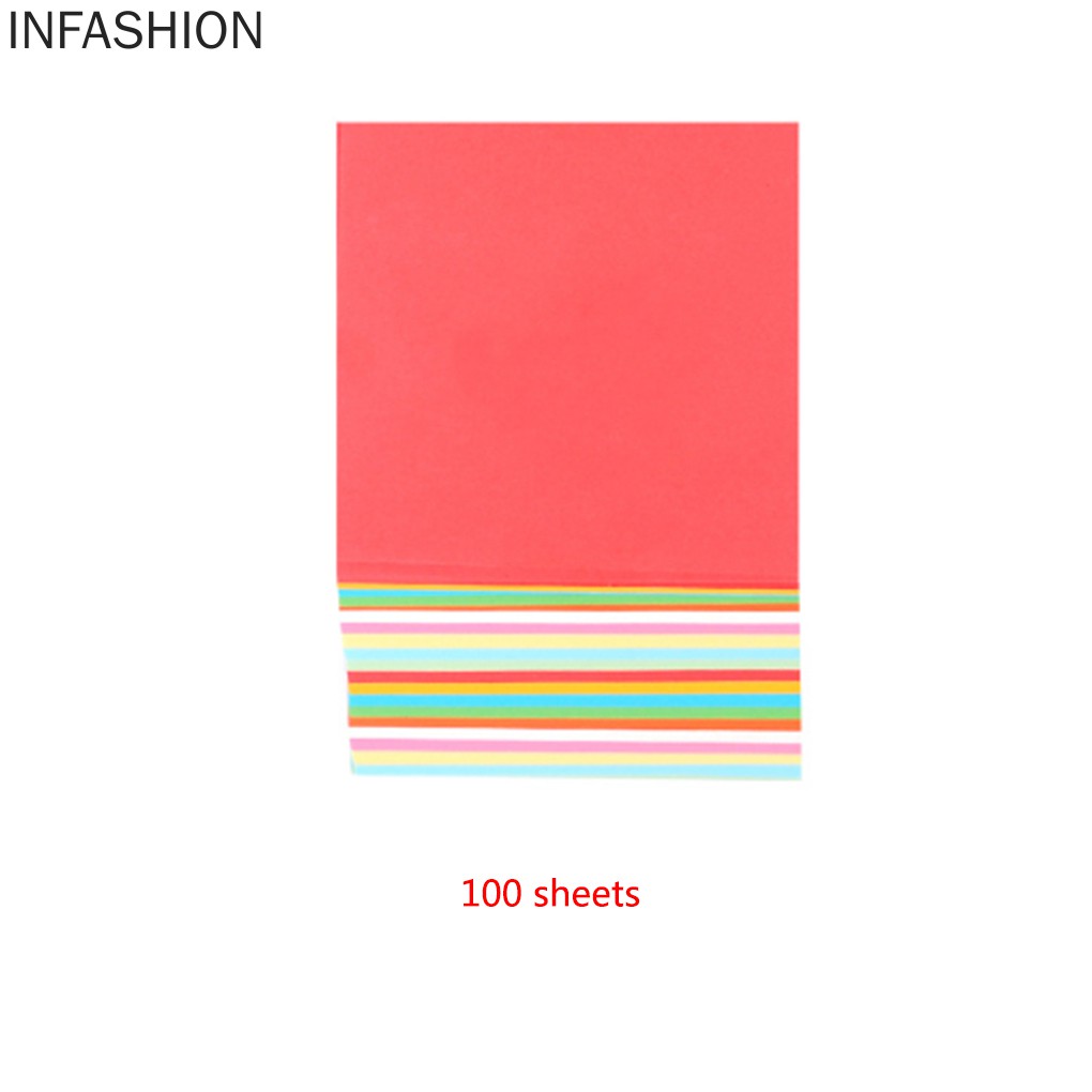 Set 100 Giấy Vuông Nhiều Màu Xếp Hình Origami