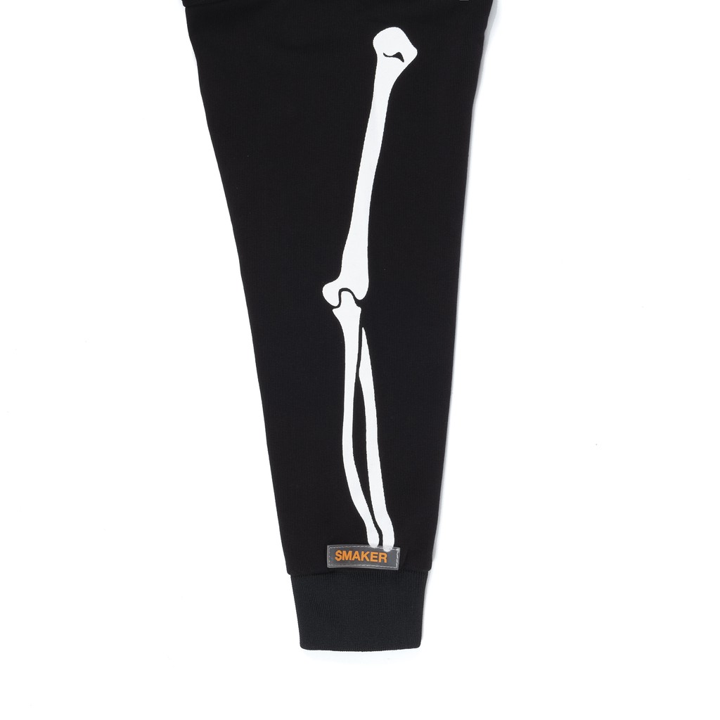 Áo Outerwears Sweater Local Brand, họa tiết đầu l.â.u, chất cotton Unisex Sweatshirts -"SKELETON" ZIPPED HOODIE