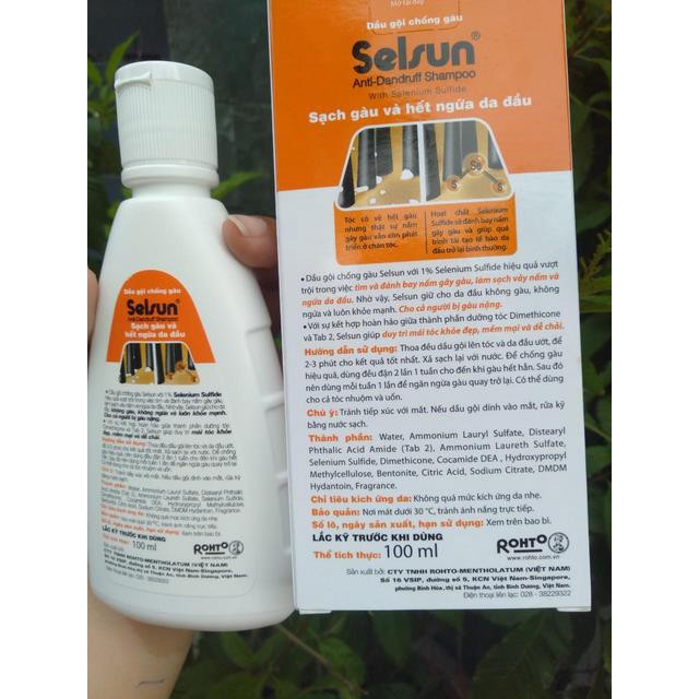 Dầu gội, dầu xả ngăn ngừa gàu và ngứa da đầu Selsun anti – dandruff shampoo 50ml - 100ml hàng chính hãng Selsun
