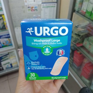 Băng cá nhân ít thấm nước Urgo hộp 30 miếng