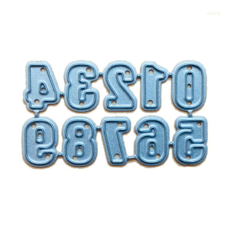 QQ Khuôn Cắt Giấy Kim Loại Hình Số Đếm Độc Đáo