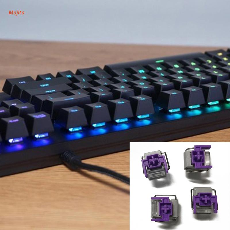 Bộ 4 Công Tắc Quang Razer Huntsman Elite Màu Tím Cho Bàn Phím Cơ Chơi Game Razer