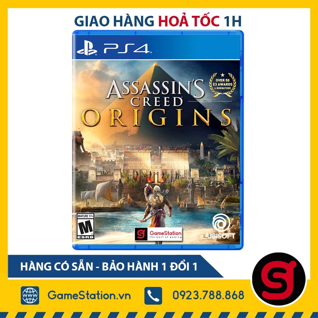 [Mã 159ELSALE hoàn 7% xu đơn 300K] [Freeship toàn quốc từ 50k] Đĩa Game PS4: Assassin’s Creed: Origins - hệ US