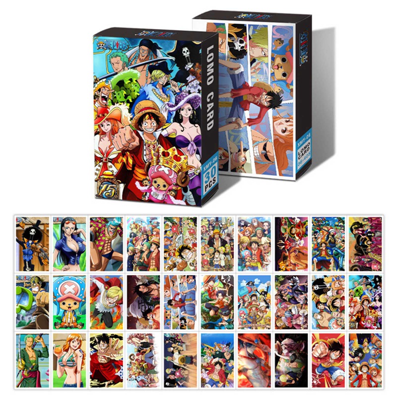 Set 30 Tấm Thẻ In Hình Phim Anime Naruto Cao Cấp