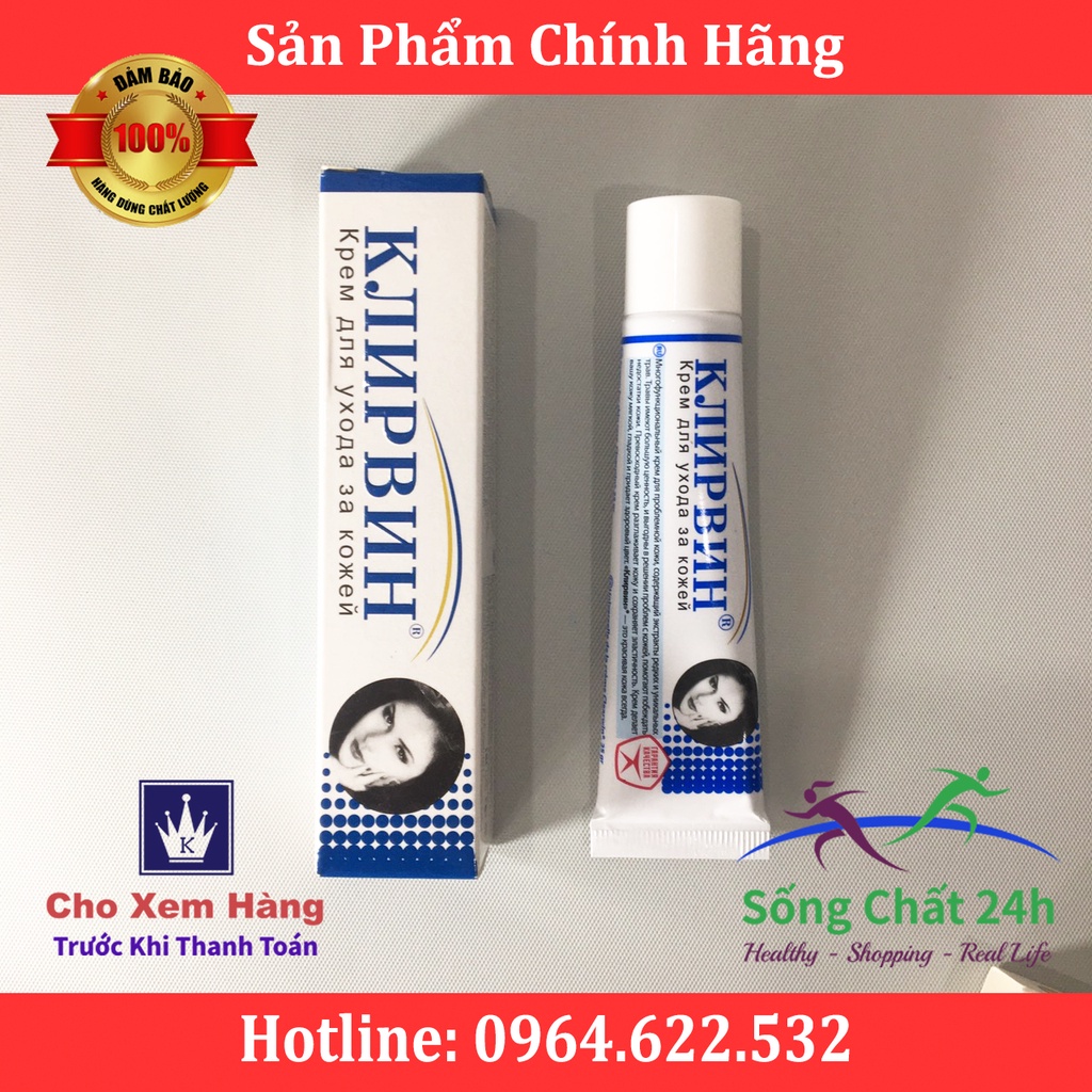 COMBO: Kem Xóa Sẹo Klirvin + GEL Tẩy Ruồi Nga - Sống Chất 24h