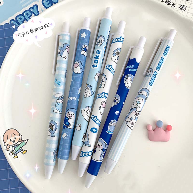Bút mực nước hình cá mập dễ thương ngòi 0.5mm