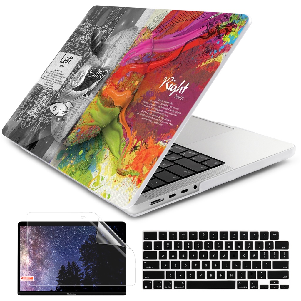 Ốp+tấm phủ bàn phím+miếng dán màn hình Batianda ​cho MacBook Pro14.2 inch M1 Max Pro A2442 Air11 12 13 Retina13 15inch
