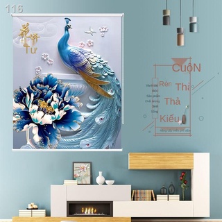 IRèm cuốn che nắng miễn phí đục lỗ nâng cửa sổ cầm tay phòng tắm nhà bếp không thấm nước lối vào phân vùng