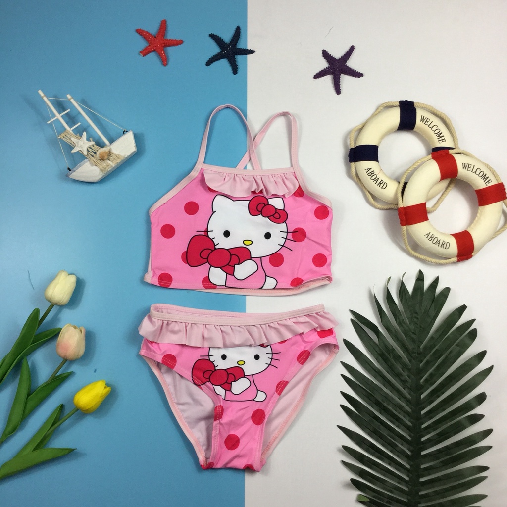 Đồ bơi mèo kitty bé gái ( Size L -14kg - 15kg )