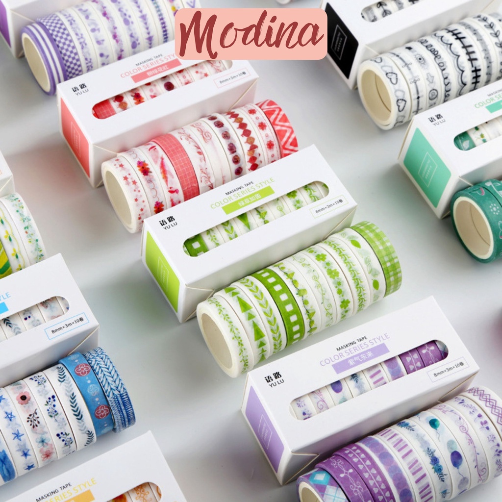 Washi tape cute, băng dính giấy trang trí sổ tay