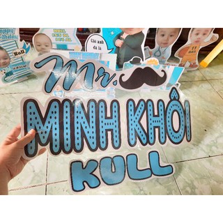 Bảng tên sinh nhật cho bé