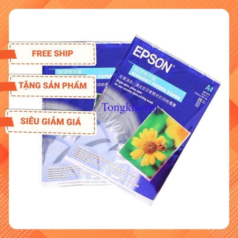 10 tập giấy in ảnh hoa cúc 1 mặt epson khổ A4(20 tờ/tập)