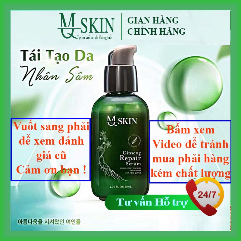 Mq Skin Chính Hãng Thay Da Nhân Sâm MQ Skin Tái Tạo Da Nhân Sâm Mq skin