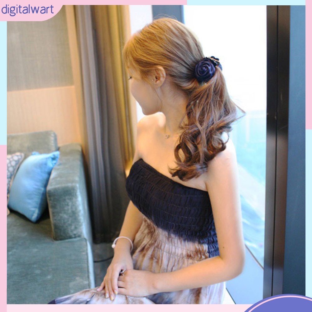 Kẹp Tóc Hoa Hồng Vải Thời Trang Cho Nữ