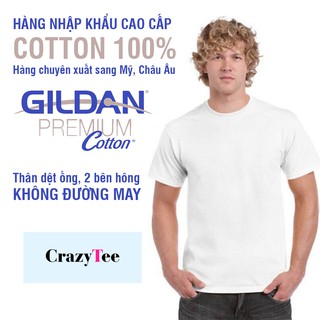 Áo Thun 100% Cotton Gildan Premium Cotton Form Mỹ Big Size
