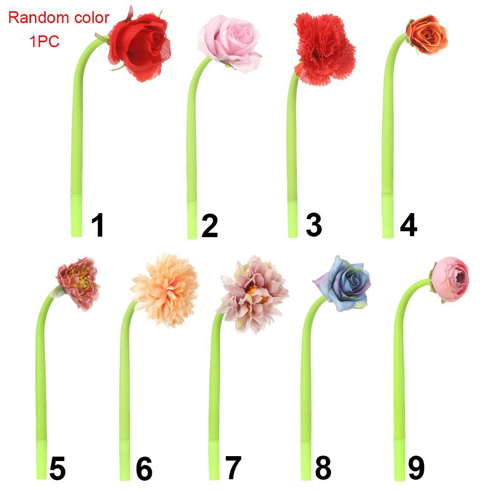 Bút Bi Gel Silicone Trung Tính Ngòi 0.5mm Màu Đen