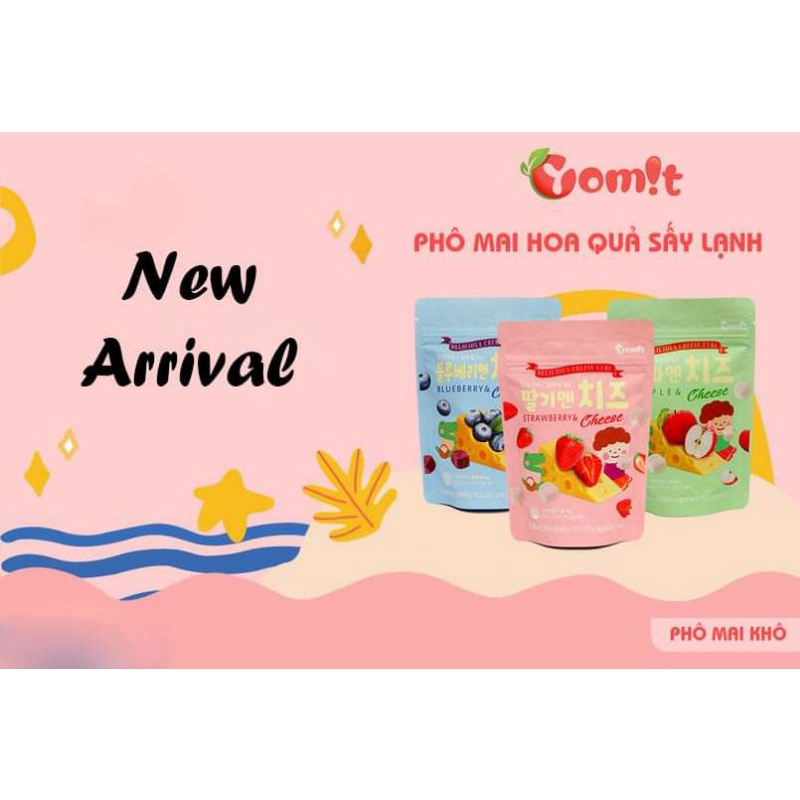 Phô mai sấy lạnh YOMIT Hàn Quốc cho bé từ 6m+