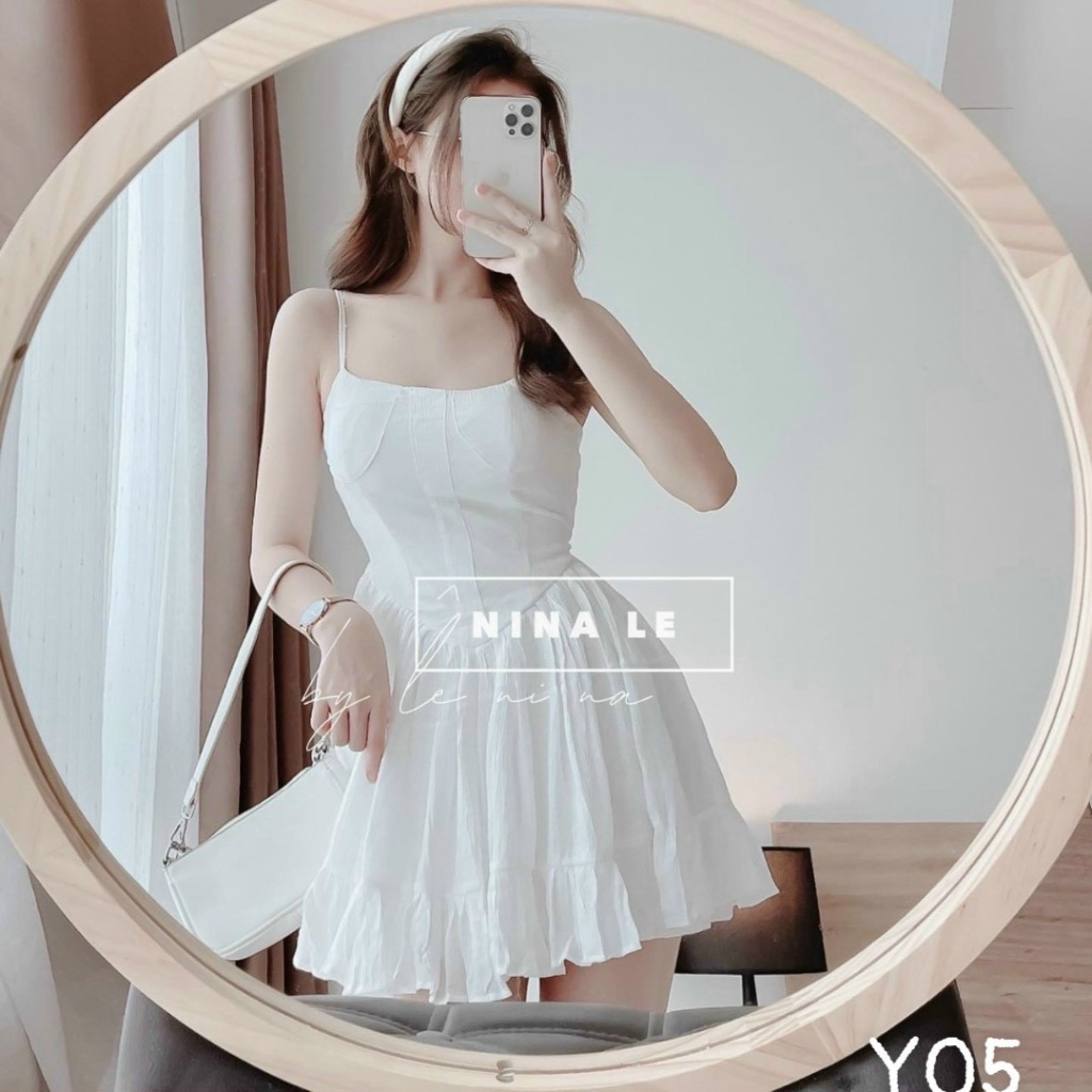 (Free ship) Sét Thun Gân Đầm Ngắn Hai Dây + Áo Khoác Ngoài Xinh Như Tiên Tỉ UP VLTN Shop