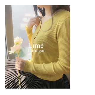 Lime Cardigan