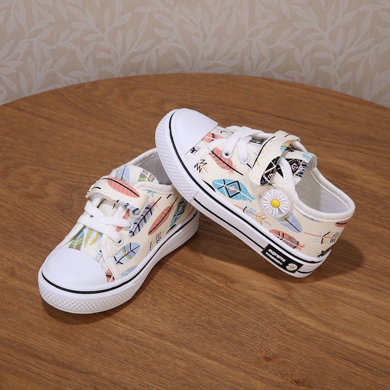 Giày Vải Canvas Chống Trượt Phong Cách Hàn Quốc Mới 2022 Thời Trang Cho Bé Gái