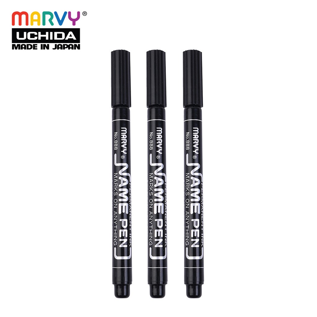 Combo 3 Bút Lông Dầu Đa Năng Marvy Uchida 888