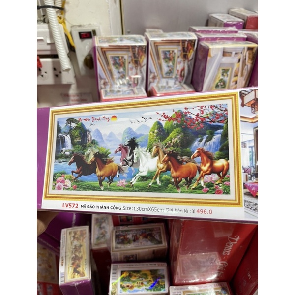 Tranh Đính Đá-Tranh Thêu Mã Đáo Thành Công Lv571,Lv572,Lv573,Lv3529,Lv3530,Lv3531