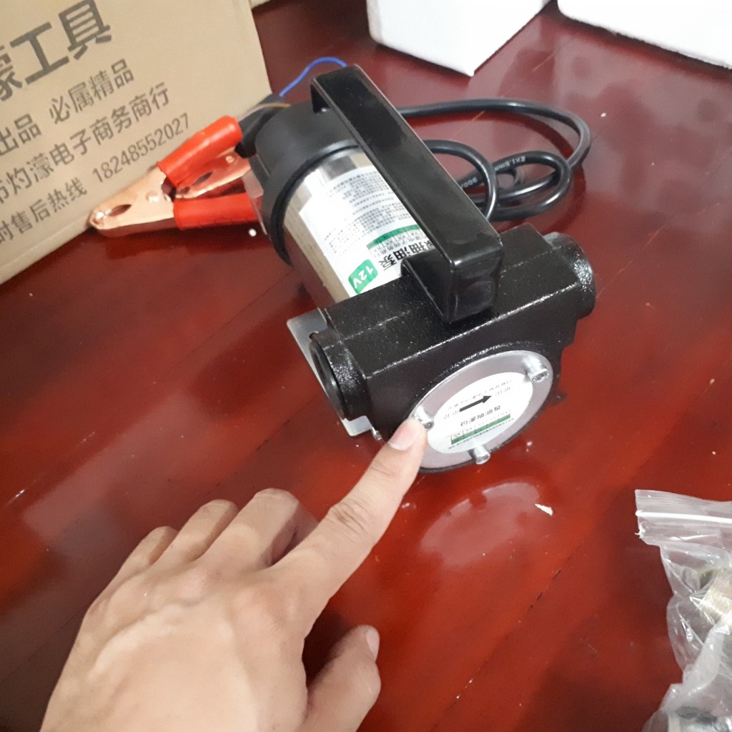 BƠM DẦU 12V, BƠM DẦU DIESEL 12V - 580W, 220v - 580w  CHÍNH HÃNG