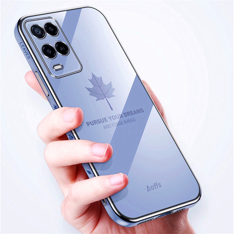 ốp lưng điện thoại mạ sang trọng tương thích với Cho OPPO A95 A92 A93 A74 A54 A53 A16 A15 A15S A12 A12E  A9 A9 2020 A5 2020 A5S A3S F11 Vỏ silicon mềm TPU có dây buộc case