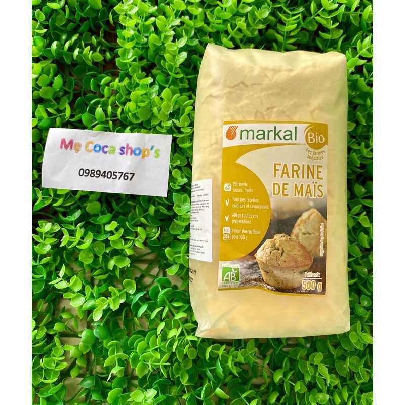 Bột ngô (bắp) hữu cơ markal (500g- tách lẻ 200g)