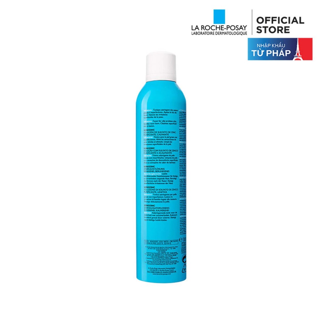 Xịt Khoáng LA ROCHE POSAY Serozinc Zinc Sulfate Solution Cleansing, Soothing cho da dầu mụn 50/100/300ml