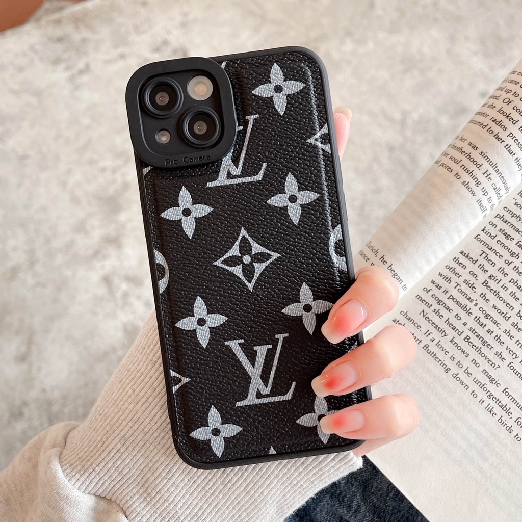 Ốp điện thoại da logo LV sang trọng cho IPHONE 13 PRO MAX I13 13PRO 11 PRO MAX 12PRO 12 PRO MAX