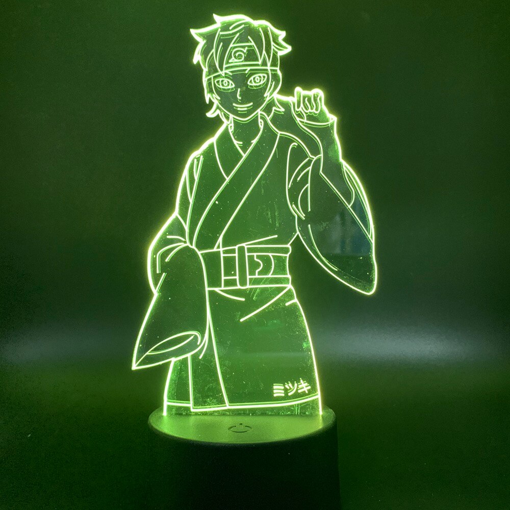 Đèn Ngủ Led 3d Hình Naruto Minato Pain Shikamaru Orochimaru Điều Khiển Từ Xa