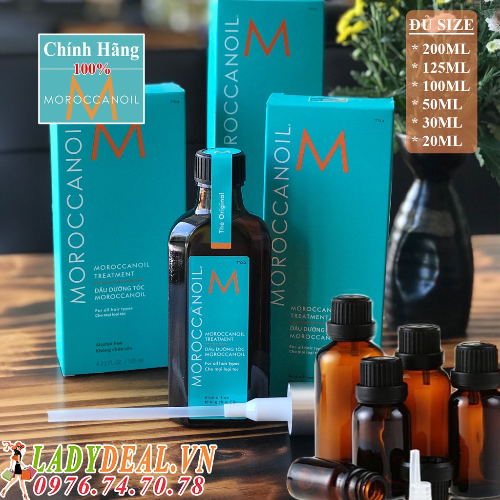 TINH DẦU MOROCCANOIL DƯỠNG PHỤC HỒI TÓC HƯ TỔN KHÔ XƠ ĐỦ SIZE