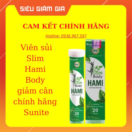 Slim Hami Body- Viên sủi giảm cân chính hãng Sunite