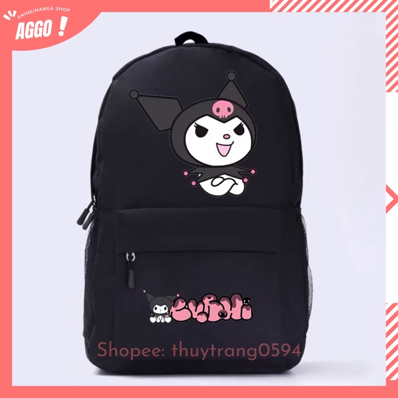 [ NHIỀU MẪU] Balo Đi Học Hoạt Hình Kuromi Và My Melody Dễ Thương