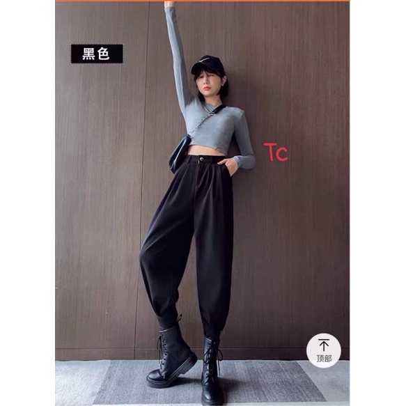 quần jogger kaki cúc chân Tc