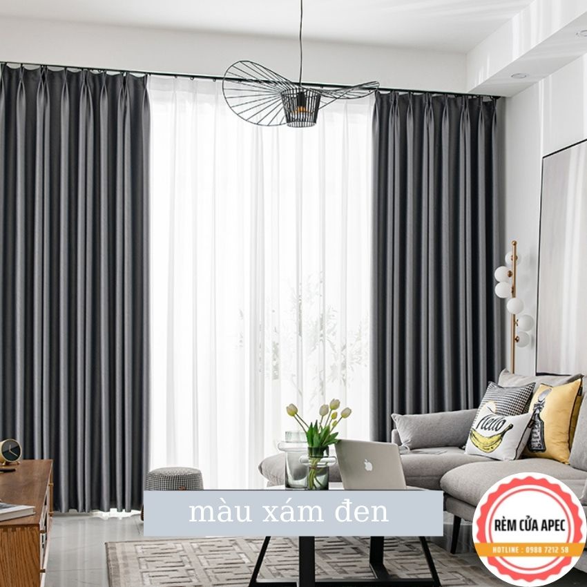 Rèm cửa combo rộng 1m5 có đầy đủ phụ kiện lắp đặt đi kèm ( hàng có sẵn/ giao hàng ngay)