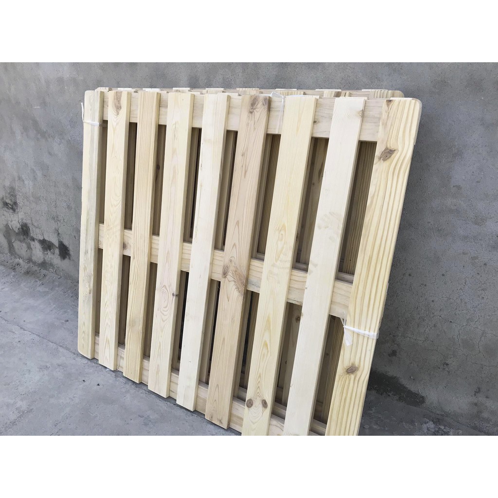 Giường Pallet / Giường Ngủ Pallet Gỗ Thông Gấp Gọn / Giường Gỗ Cho Homestay 1m8 2m