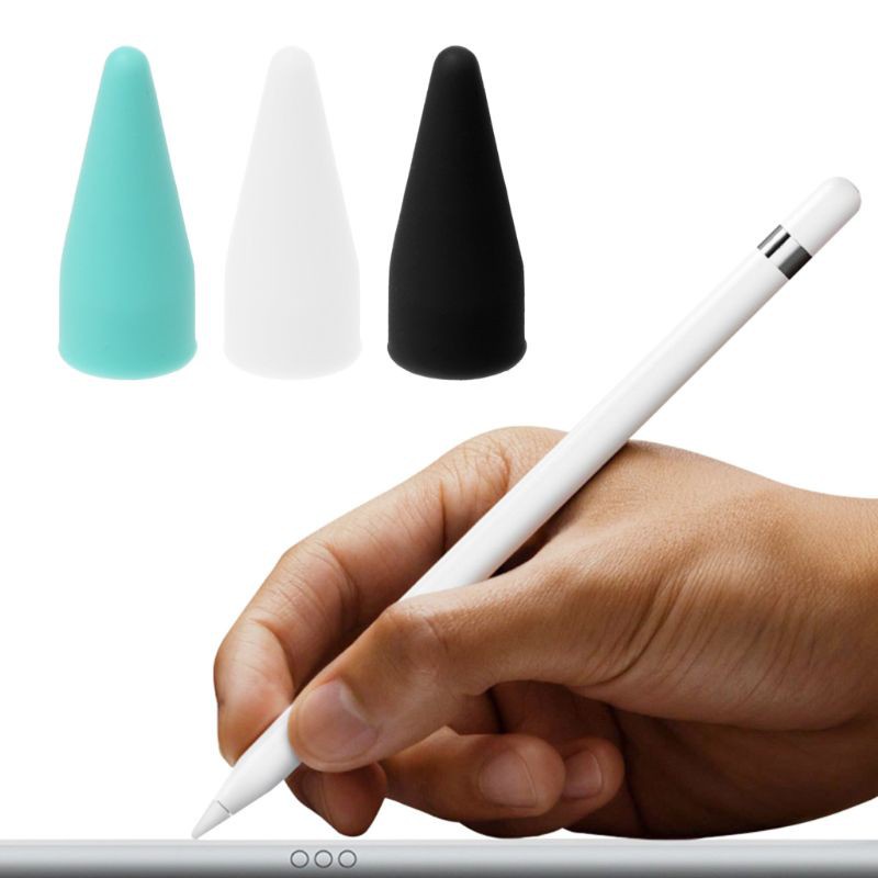 Alli Protective Cap Stylus Pen Nib Cover Tip Protector Silicone Waterproof for Apple Pencil 1st Generation