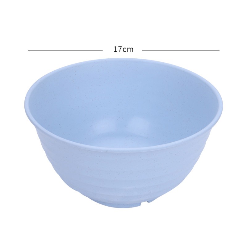 Tô lúa mạch đựng thức ăn cách nhiệt tốt, bát ăn cơm lúa mì pastel cao cấp size lớn 15cm và 17cm