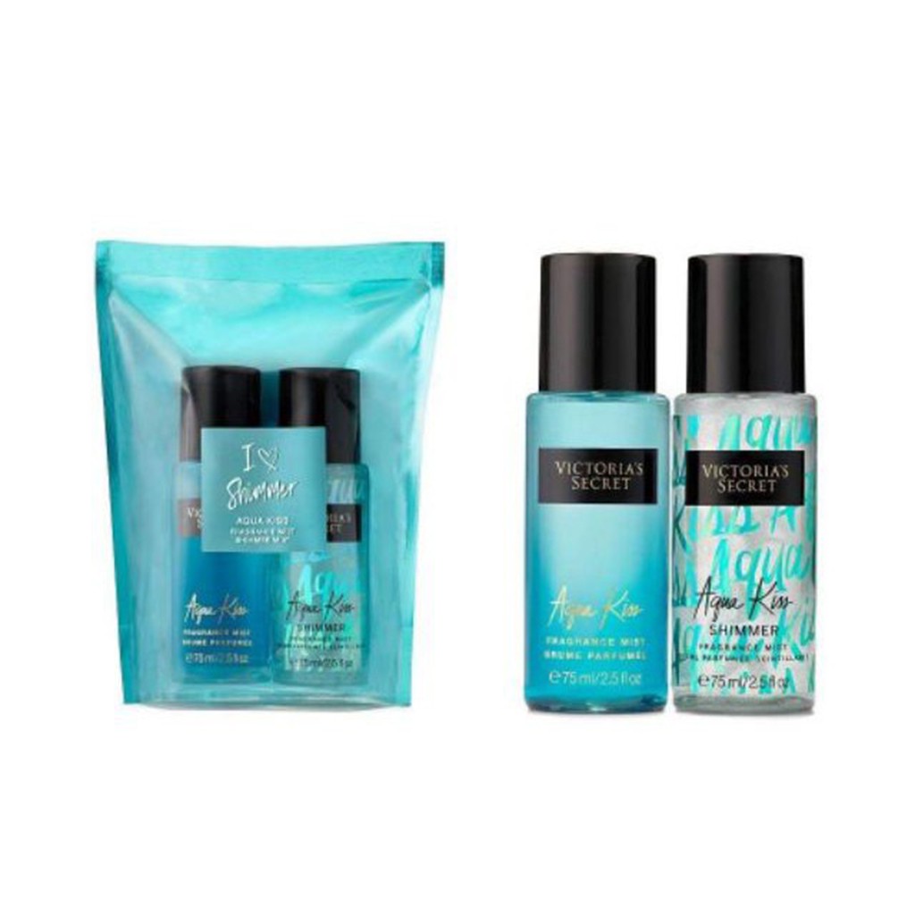 Xịt Thơm Body Victoria's Secret Set 2 Chai ❤️ Shimmer 75ml-Phiên bản đặc biệt có nhũ óng ánh | BigBuy360 - bigbuy360.vn