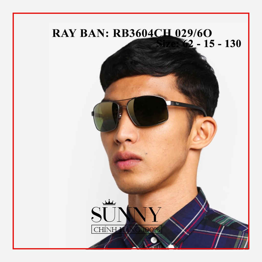 RB3604CH 029/60 - Kính mát nam nữ Rayban chính hãng , bảo hành toàn quốc, thiết kế dễ đeo bảo vệ mắt