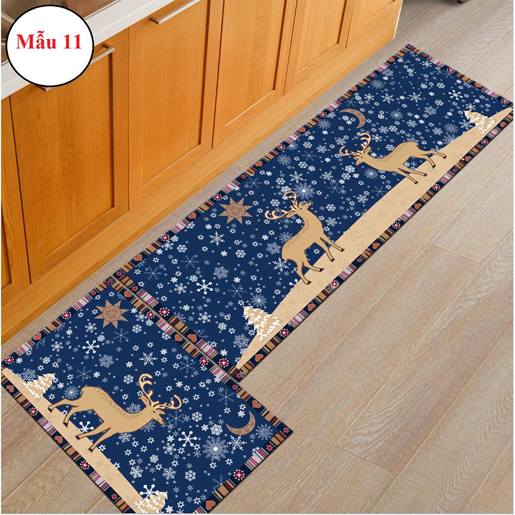 {XẢ KHO} Bộ 2 thảm lót sàn bếp cao cấp 40X60cm và 40X120cm