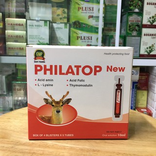 Philatop - Hộp 20 Ống Nhựa