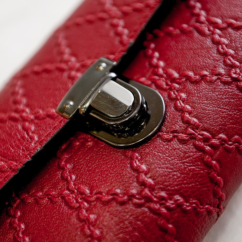 Ví cầm tay nữ 3941 dáng phong thư chất da mềm có dây đeo