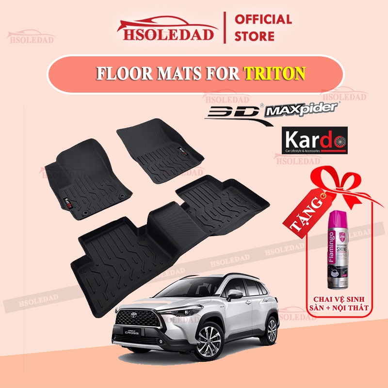 Thảm lót sàn TRITON bằng khuôn đúc hãng Kardo hoặc 3D MAXpider KAGU, Chất liệu TPV,XPE an toàn không độc hại