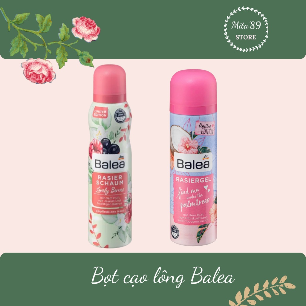 [[Có sẵn] Bọt cạo lông Balea (hàng Đức) đủ các mùi | BigBuy360 - bigbuy360.vn