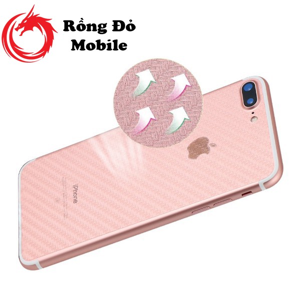 [Siêu Rẻ] Miếng dán vân carbon lưng IPHONE 6/6S/7/8 Plus X/XS/XR/XSMax 11/11 Pro Max 12/12 Pro Max